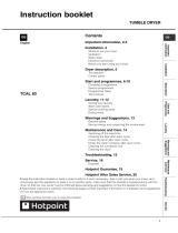 Hotpoint TCAL 83C P/Z (UK) User manual