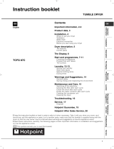 Hotpoint TCFG 87C 6K (UK) User manual