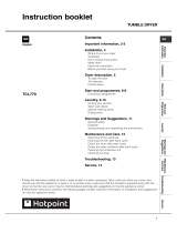 Hotpoint TCL770G User manual