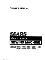 Kenmore 14572 User manual