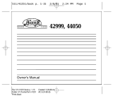 Hunter 44050 User manual
