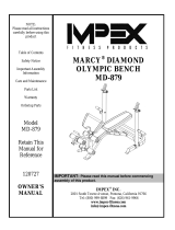Marcy MD-879 User manual
