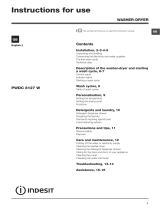 Indesit PWDC 8127 W (UK) User manual