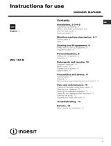Indesit WIL 103 User manual