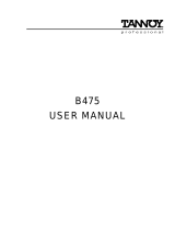 Tannoy B475 User manual