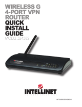 Intellinet Network Solutions Wireless G 4-Port VPN Router User manual