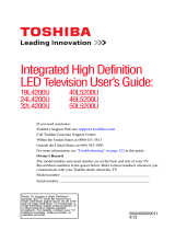 Toshiba 46L5200U1 User manual