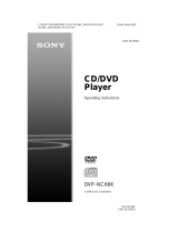 Sony DVP-NC66K User manual