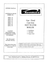 Kenmore KWX-3V User manual