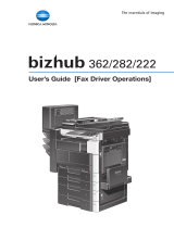 Konica Minolta Bizhub 362 User manual
