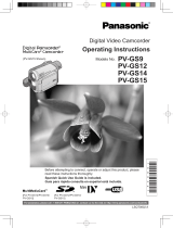 Panasonic PV-GS15 User manual