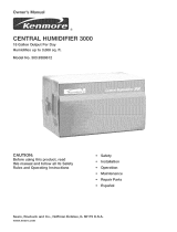 Kenmore CENTRAL HUMiDiFiER 3000 User manual