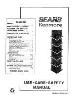 Kenmore 49429 User manual