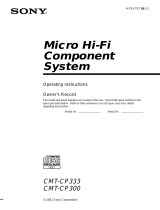 Sony cmt cp 300 User manual