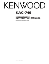 Kenwood KAC-746 User manual
