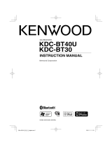 Kenwood KDC-BT30 User manual