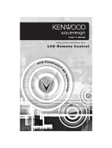 Kenwood Sovereign LCD Remote Control User manual