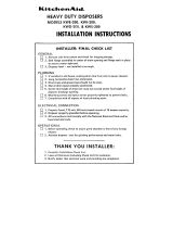KitchenAid KWI200A User manual