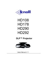 Knoll Systems HD178 User manual