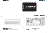 Korg AX3000B User manual