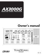Korg ToneWorks AX3000G User manual