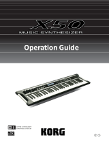 Korg X50 User manual