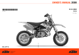KTM 50 SX Junior User manual