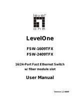 LevelOne FSW-2409TFX User manual