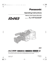 Panasonic AJ-HPX2000P User manual