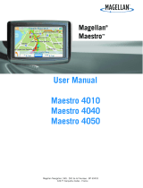 Magellan Maestro 4050 - Widescreen Portable GPS Navigator User manual