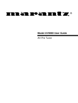 Marantz AV9000 User manual