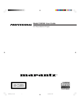 Marantz CDR500 User manual