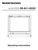Marshall electronic ORCHID OR-841-HDSDI User manual