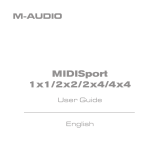 M-Audio MIDISPORT 1x1 User manual