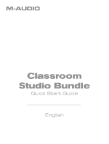 M-Audio Classroom Studio User manual