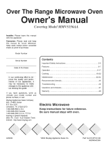 Maytag OVER THE RANGE MMVS156AA User manual