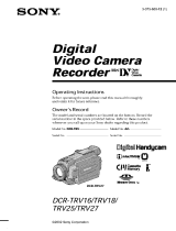 Sony DCR-TRV25 User manual