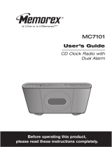 Memorex MC7101 - CD Clock Radio User manual