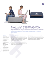 Motorola Netopia 3387WG-VGx Datasheet