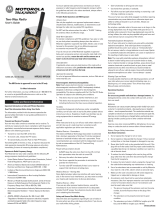 Motorola Talkabout MR356 User manual