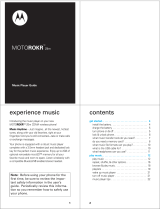 Motorola MOTOROKR Z6m User manual