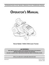 MTD 14/38 & 18/42 Ride On Mower User manual