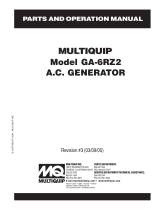 MQ Multiquip GA-6RZ2 User manual