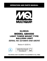 MQ Multiquip GB4000-CSA User manual