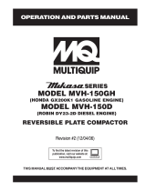 MQ Multiquip MVH150GH-D User manual