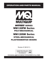 MQ Multiquip WM120PM User manual