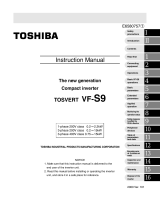 Toshiba TOSVERT VF-S9 User manual