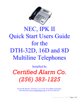 NEC 16D and 8D User manual
