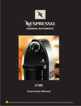 Nespresso C100 User manual