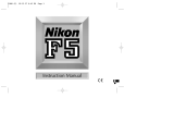 Nikon F5 User manual